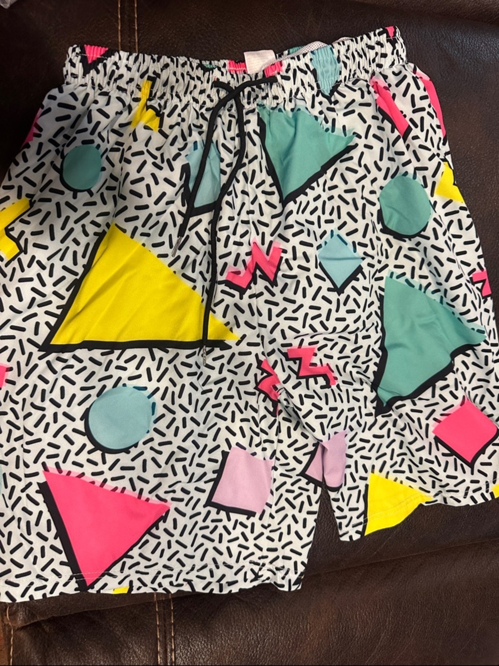 Neon swim shorts